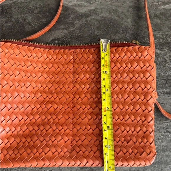 Madewell Red Braided Crossbody Bag - Picture 6 of 6